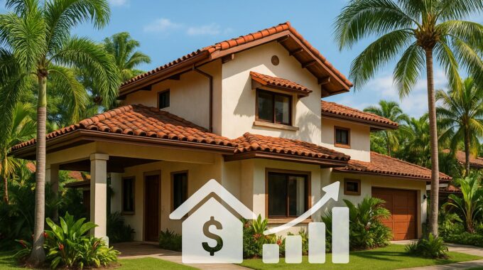 A beautiful Costa Rican home, representing a valuable asset for a home equity loan